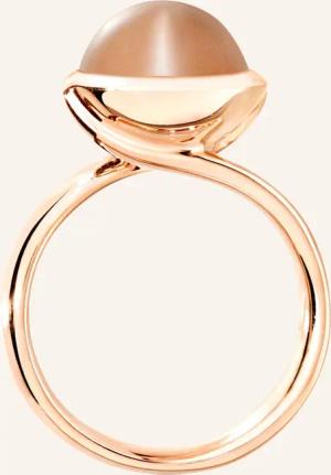 TAMARA COMOLLI Ring RING BOUTON LARGE MOONSTONE BROWN aus 18K Roségold mit Brauner Mondstein