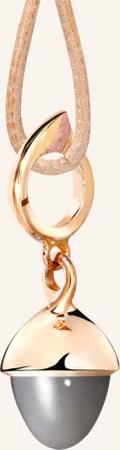 TAMARA COMOLLI Anhänger PENDANT MIKADO FLAMENCO MOONSTONE GREY aus 18K Roségold mit grauem Mondstein