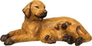Ambiente Haus Dekofigur "Hund mit Welpe", liegend