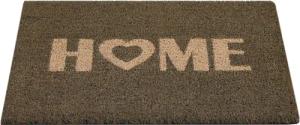 Andiamo Fußmatte "Kokos Home Heart", rechteckig, 15 mm Höhe, Schmutzfangmatte, Kokosmatte, mit Spruch, In- und Outdoor geeignet