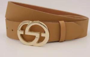 AnnaMatoni Ledergürtel, mit goldener Schließe