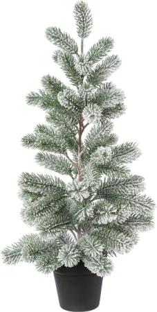 Creativ deco Künstlicher Weihnachtsbaum "Weihnachtsdeko, künstlicher Christbaum, Tannenbaum", Im Topf; Beschneite Optik