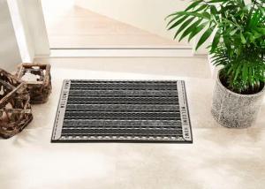 Home2Fashion Fußmatte "GC Clean Griddie", rechteckig, 8 mm Höhe, Schmutzfangmatte, mit Spruch, robust, In- und Outdoor geeignet