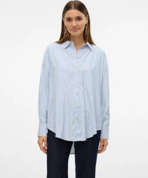 Vero Moda Langarmbluse "VMNORA LS OVERSIZE SHIRT WVN GA NOOS"
