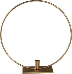 AM Design Kerzenhalter "Kerzenständer Ring", (1 St.), Stabkerzenhalter aus Metall, Höhe ca. 39 cm