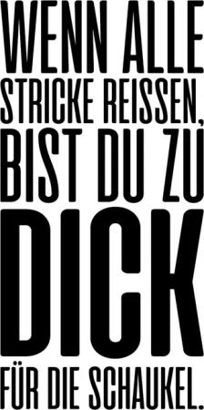 queence Wanddekoobjekt "Wenn alle Stricke reissen, ...", Stahlschild, Blechschild, Spruch, Witzig, Wanddeko, retro, 20x30cm