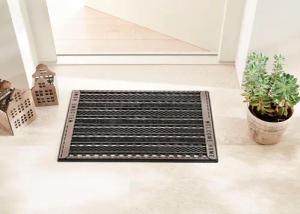 Home2Fashion Fußmatte "GC Clean Griddie", rechteckig, 8 mm Höhe, Schmutzfangmatte, mit Spruch, robust, In- und Outdoor geeignet