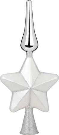 MAGIC by Inge Christbaumspitze "Frosty Silver, Weihnachtsdeko, Christbaumschmuck", (1 tlg.), mit Stern, Höhe ca. 29 cm