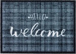 ASTRA Fußmatte "Deco Brush 1630, Welcome", rechteckig, 7 mm Höhe, Schmutzfangmatte, mit Spruch, In -und Outdoor geeignet
