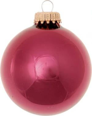 Krebs Glas Lauscha Weihnachtsbaumkugel "CBK79614, Weihnachtsdeko rot, Christbaumschmuck, Christbaumkugeln Glas", (Set, 8 St.), aus Glas