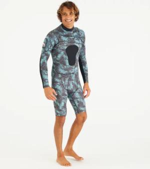 Neopren Shorty Tauchen Herren langarm SPF 900 2.5 mm camouflage