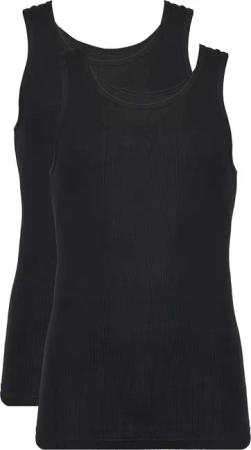 Resteröds 2er-Set Tank-Tops 7027 1 Schwarz Slim Fit