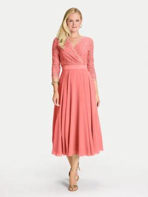 Swing Coctailkleid 5AE29100 Korallenfarben Regular Fit