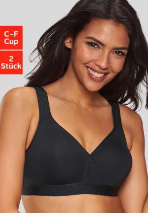 PETITE FLEUR Soft-BH Damen weiß+schwarz Gr.85C