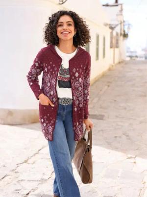 Longstrickjacke