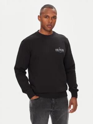 Tommy Hilfiger Sweatshirt Stacked MW0MW39376 Schwarz Regular Fit
