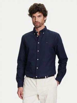 Tommy Hilfiger Hemd Solid Heritage MW0MW35774 Dunkelblau Regular Fit