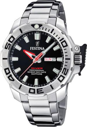 Festina F20665/4 Diver Herrenuhr Taucheruhr 46mm 20ATM