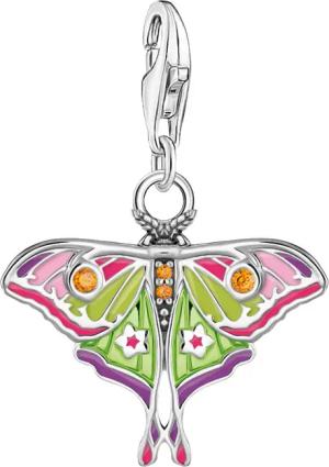 THOMAS SABO Charm-Einhänger Charm Nachtfalter bunt,
