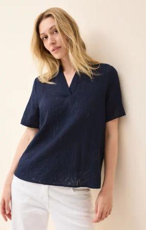 CECIL Hemdbluse mit leichtem Struktur Muster