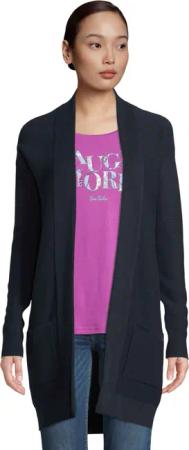 TOM TAILOR Longstrickjacke aus Rippstrick mit