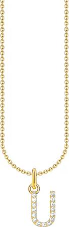 THOMAS SABO Kette mit Anhänger Buchstabe,