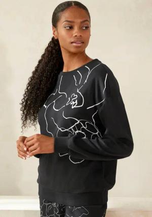 LASCANA Sweatshirt mit Druck, Loungewear