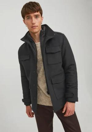 Jack & Jones Langjacke BLAPARKER WOOL