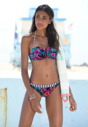 Venice Beach Bandeau-Bikini-Top Summer, mit geraffter