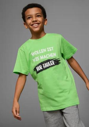 KIDSWORLD T-Shirt Mit Spruch: WOLLEN IST