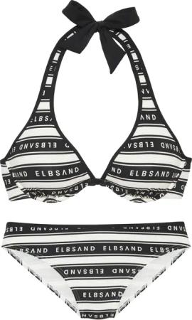 Elbsand Bügel-Bikini Zone (Set) mit kontrastfarbenen