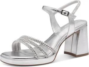 Tamaris Sandalette, Blockabsatz, Abendschuh, Festtagsschuh, funkelnde
