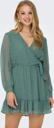 ONLY Wickelkleid ONLTIVA L/S DOBBY FAKE