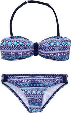 s.Oliver Bandeau-Bikini mit grafischem Druck