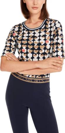 Marc Cain Rundhalsshirt "Heartbreaker" Premium Damenmode