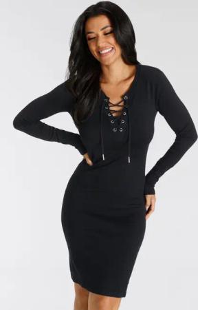 Bruno Banani Strickkleid taillierter Schnitt, aus