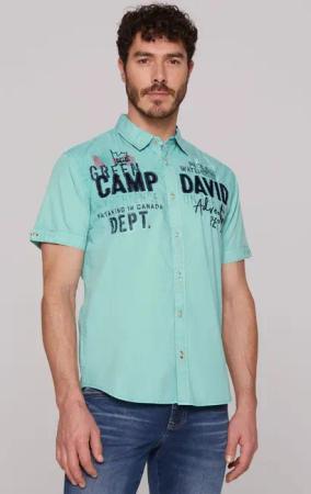 CAMP DAVID Kurzarmhemd aus Baumwolle