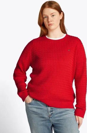 Tommy Hilfiger Curve Rundhalspullover CRV CO