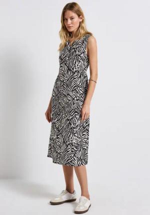 STREET ONE Midikleid mit allover Print