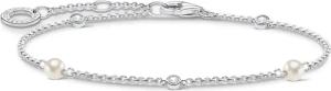 THOMAS SABO Perlenarmband weiße Steine, A1989-167-14-L19V,