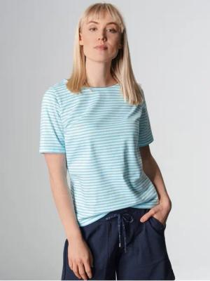 Trigema T-Shirt TRIGEMA T-Shirt mit Streifenmuster