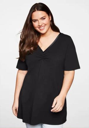 Sheego Longshirt Große Größen mit Raffung