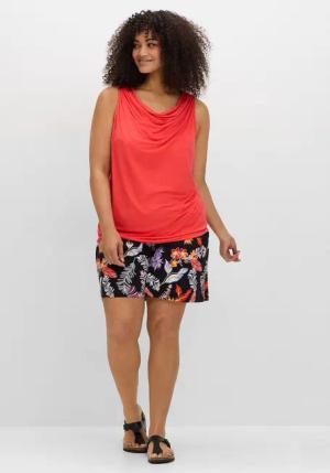 Sheego Shorts Große Größen mit Blätterprint
