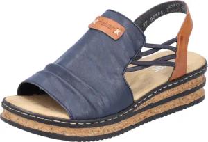 Rieker Keilsandalette, Sommerschuh, Sandale, Keilabsatz, mit