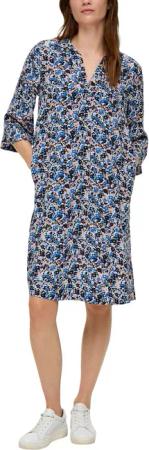 s.Oliver Tunikakleid Sommerkleid mit Alloverprint