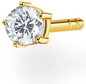 THOMAS SABO Single-Ohrstecker weißer Stein klein,