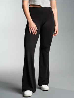 Trigema Jerseyhose TRIGEMA Schlaghose mit hohem