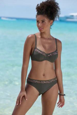 LASCANA Bügel-Bikini-Top Adelin, mit bedruckten Einsätzen