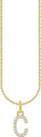 THOMAS SABO Kette mit Anhänger Buchstabe,