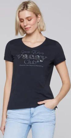 SOCCX V-Shirt mit Seitenschlitze